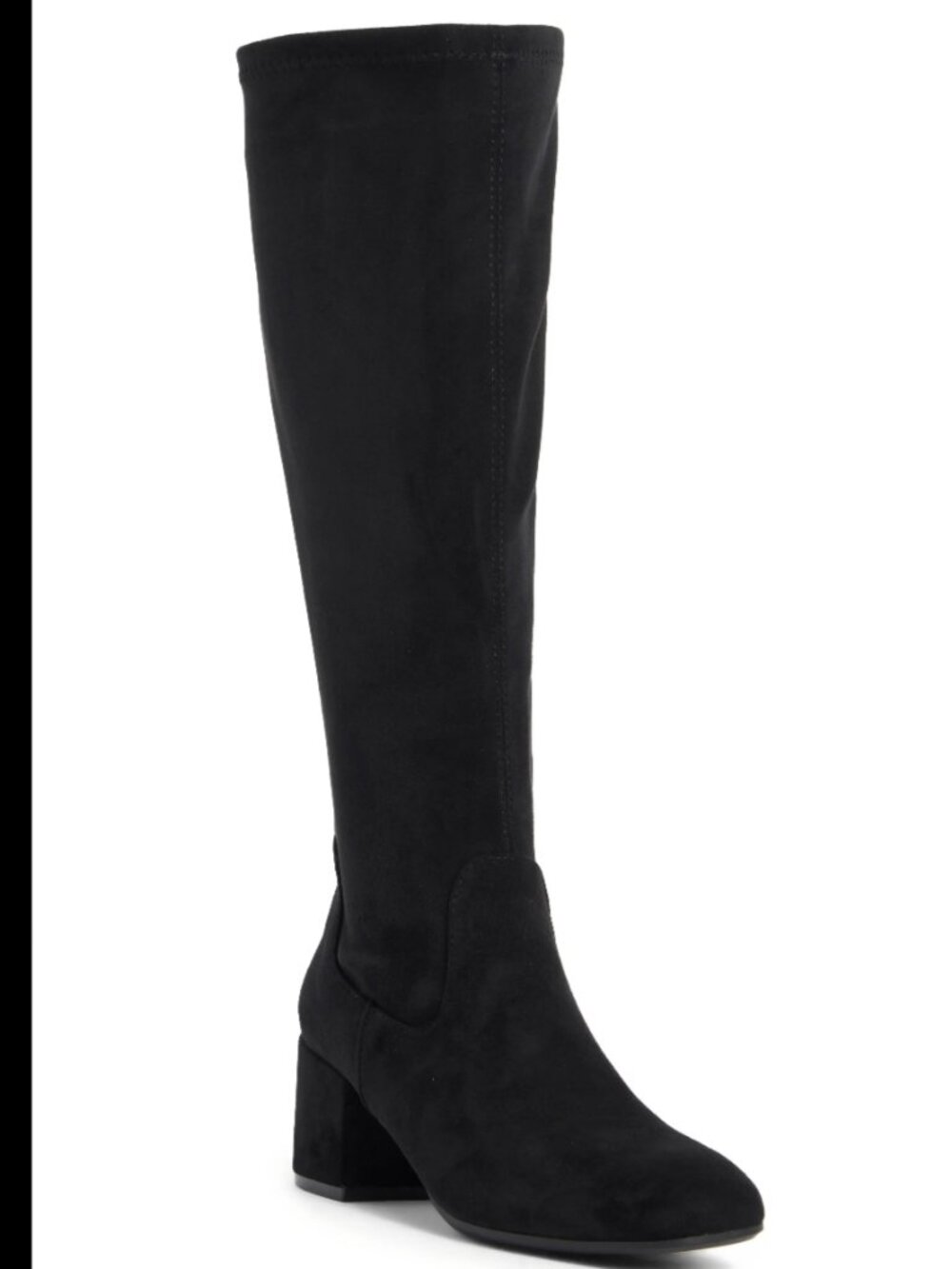 Kenneth Cole Reaction Roswell Tall Boots – Black Microsuede – Size 9.5 (BNWT)